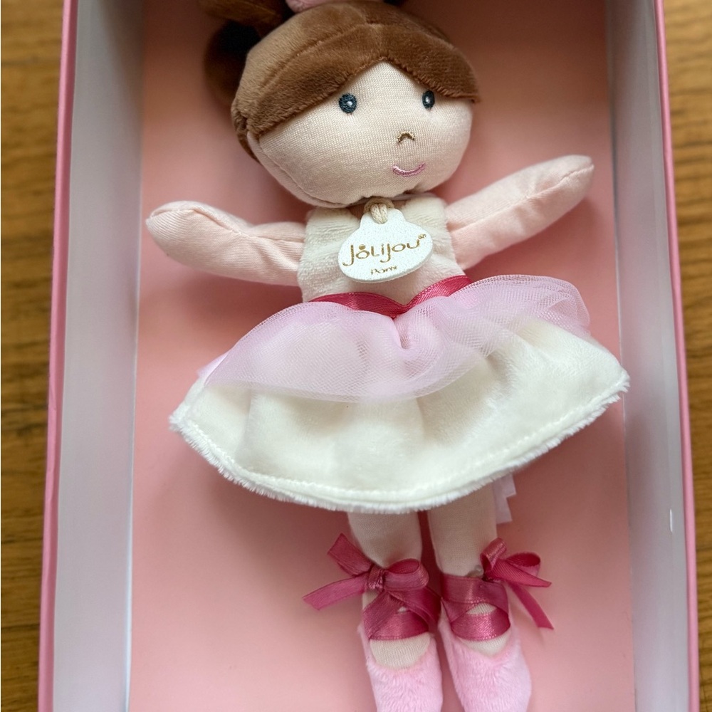 JoliJou Paris Les Tutus Creation Doudo et Comppagnie Pink & White Ballet Doll